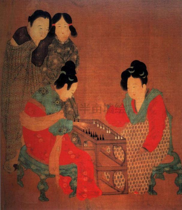 苏州半亩艺术--周昉仕女图