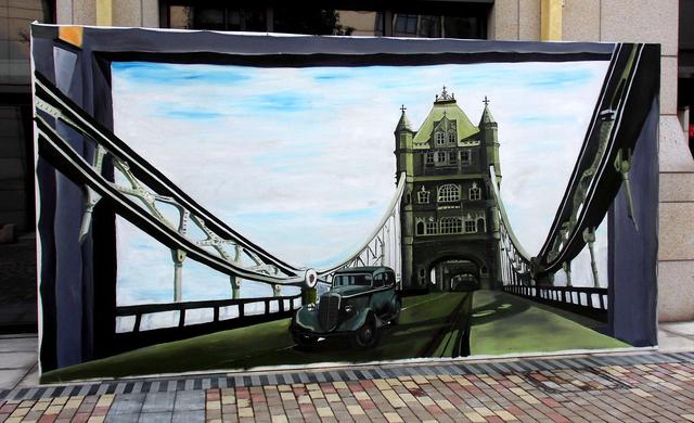 3D画创作—伦敦塔桥、3D手绘