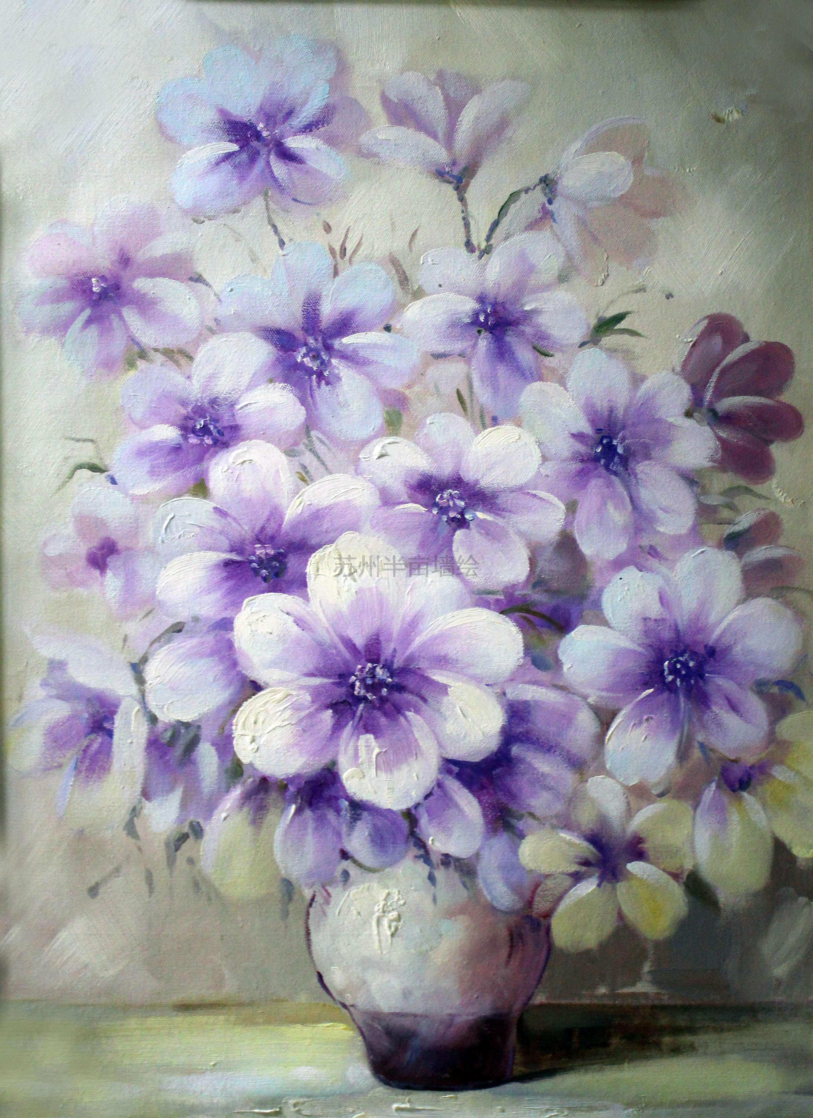 苏州装饰画花卉油画