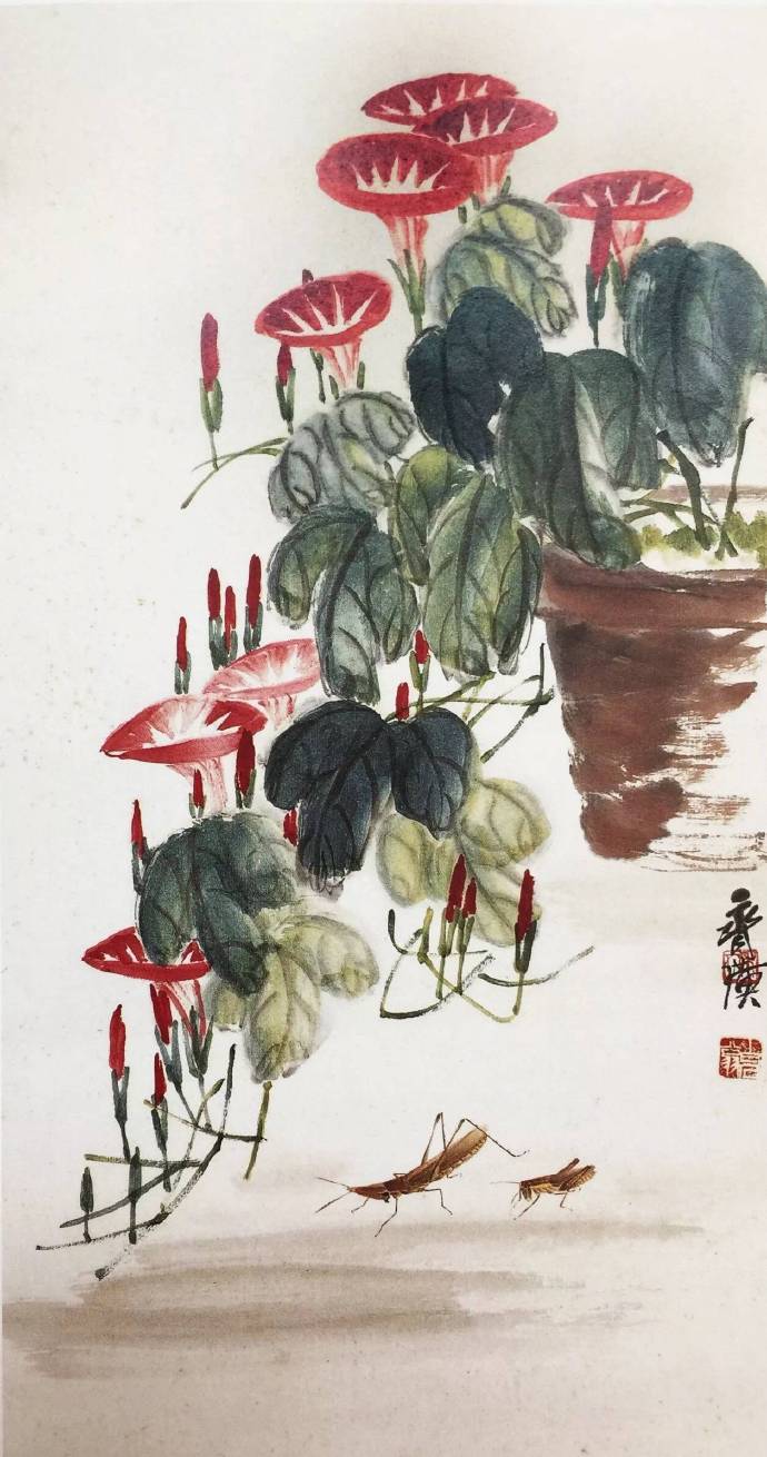 立夏蝼蝈鸣白石老人昆虫小画欣赏